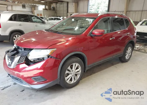 2016 Nissan Rogue Sv из США, поврежденный, VIN KNMAT2MT2GP638375